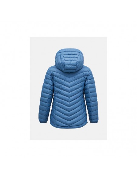 Peak Performance W Frost Down Hood Jacket Blue