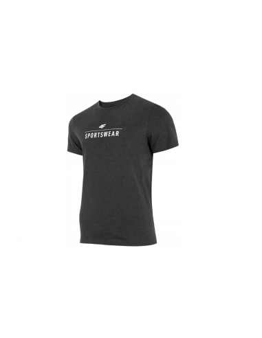 T-shirt 4F M H4L22-TSM354 dark gray melanz