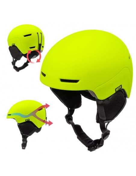 Meteor Avalo S Ski Helmet 5355 cm Neon Yellow