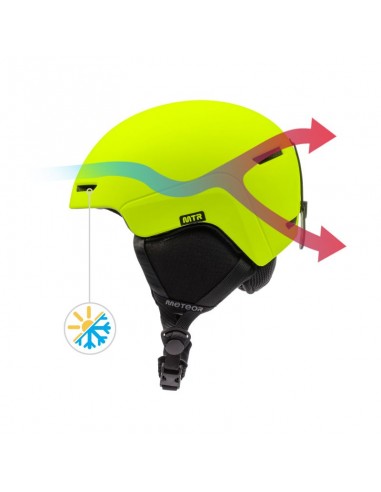 Meteor Avalo S Ski Helmet 5355 cm Neon Yellow
