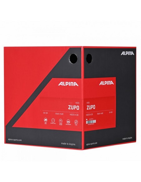 ALPINA ZUPO BLACK MATT 5458 ski helmet