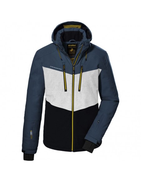 Killtec KSW 45 men's ski jacket with detachable hood and zipper blue 38699872