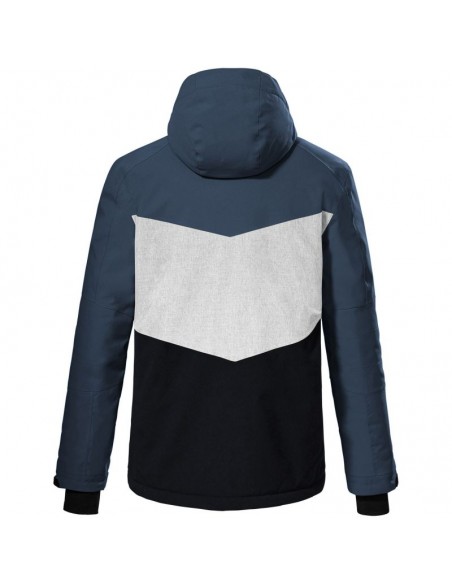 Killtec KSW 45 men's ski jacket with detachable hood and zipper blue 38699872