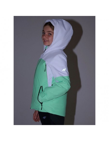 Ski jacket 8000 membrane for girls 4F 4FJRAW25TTJAF103742N