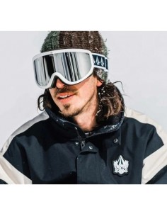 Volcom Footprints Women'sMen's Snowboard Sports Ski Goggles Silver VG0622116