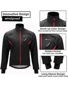 Rockbros Winter Cycling Jacket Black L
