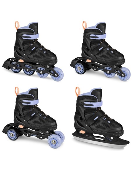 Spokey Quattro 4IN1 inline skates SPK943431 size 3841 BKVT