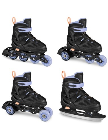 Spokey Quattro 4IN1 inline skates SPK943430 size 3437 BKVT