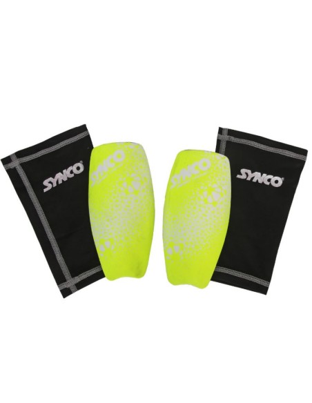 SYNCO football shin guards with a sock
