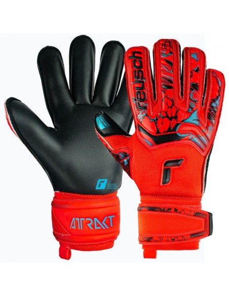 Reusch Attrakt 5370137-3333 Γάντια Τερματοφύλακα Ενηλίκων Κόκκινα