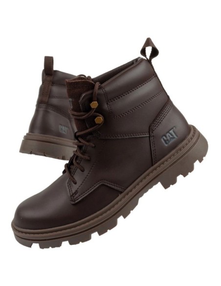 CAT Καφέ Ανδρικά Μποτάκια P725470