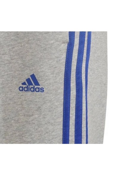 Adidas Παιδικό Παντελόνι Φόρμας Γκρι Essentials 3-Stripes HN6712