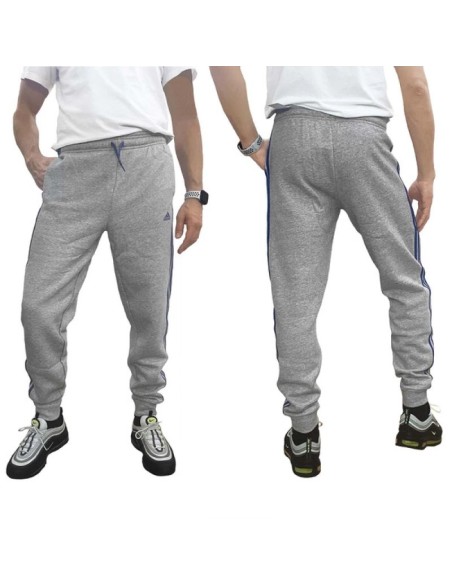 Adidas Παιδικό Παντελόνι Φόρμας Γκρι Essentials 3-Stripes HN6712