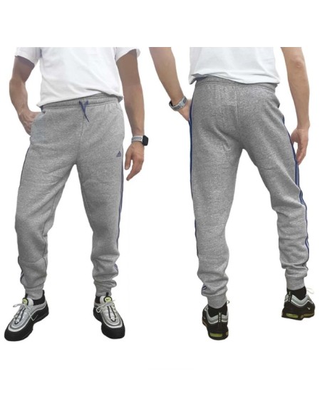 Adidas Παιδικό Παντελόνι Φόρμας Γκρι Essentials 3-Stripes HN6712