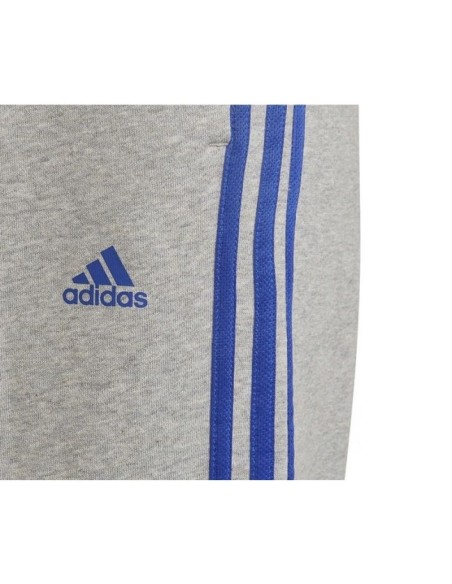 Adidas Παιδικό Παντελόνι Φόρμας Γκρι Essentials 3-Stripes HN6712