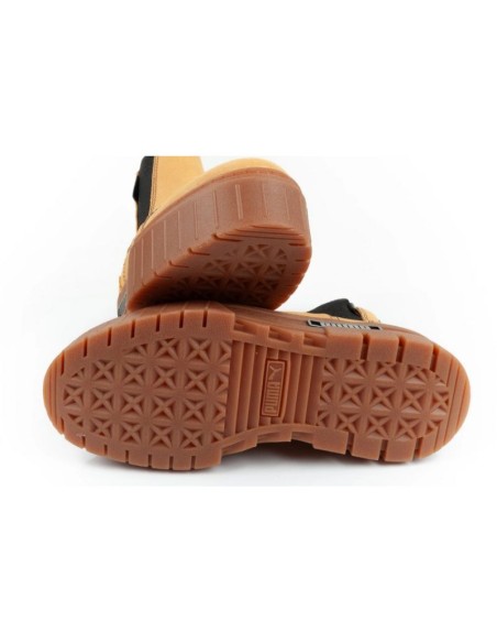 Puma Meyze Chelsea Γυναικεία Flatforms Μποτάκια Κίτρινα 382829-04