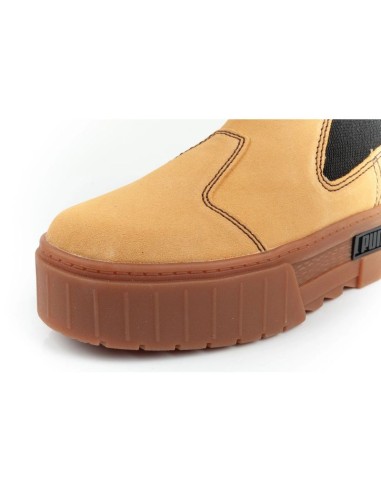 Puma Meyze Chelsea Γυναικεία Flatforms Μποτάκια Κίτρινα 382829-04