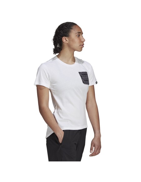 Adidas Terrex Ανδρικό T-shirt Λευκό Μονόχρωμο GU8993