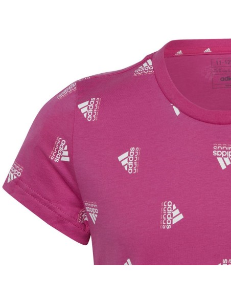 Adidas Brand Love Παιδικό T-shirt Φούξια IB8920