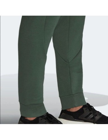 Adidas Stadium Badge of Sport Παντελόνι Φόρμας με Λάστιχο Fleece Πράσινο HM7892