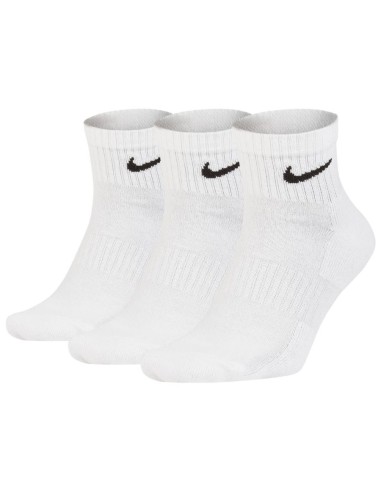Nike Everyday Cushioned SX7667-100 Αθλητικές Κάλτσες Λευκές 3 Ζεύγη
