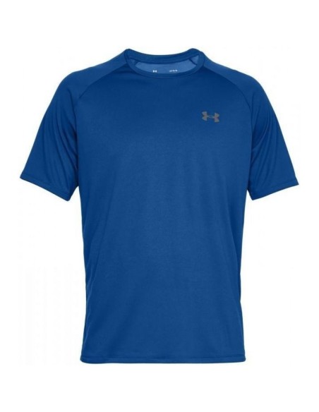 Under Armour Tech 2.0 Αθλητικό Ανδρικό T-shirt Μπλε Μονόχρωμο 1326413-400