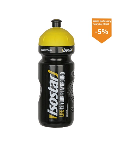 Isostar Water Bottle Αθλητικό Πλαστικό Παγούρι 650ml Μαύρο