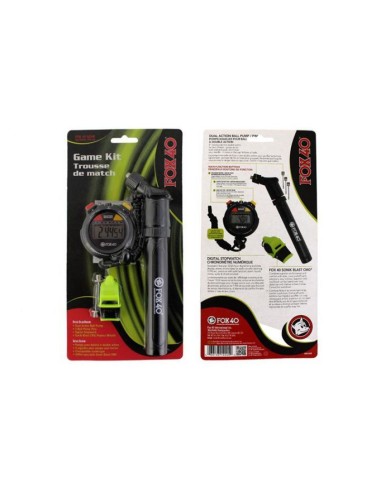 Fox40 69060600 Αθλητικό Ψηφιακό Χρονόμετρο Χειρός Σετ με Τρόμπα & Σφυρίχτρα