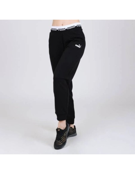 Puma Παντελόνι Γυναικείας Φόρμας με Λάστιχο Μαύρο 585916-01