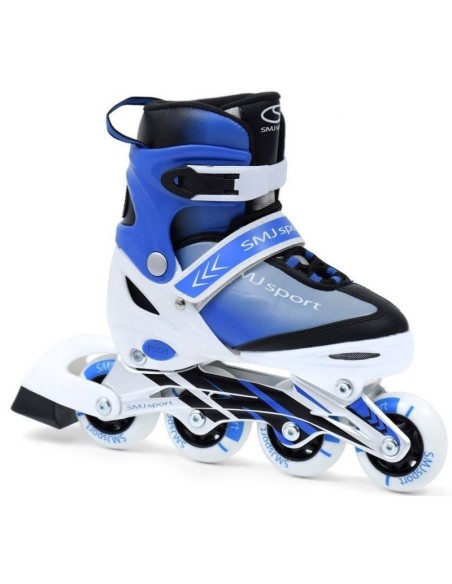 SMJ Sport BS-901MA Inline Αυξομειούμενα Rollers Μπλε/Λευκά Παιδικά