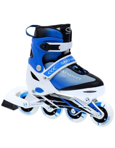 SMJ Sport BS-901MA Inline Αυξομειούμενα Rollers Μπλε/Λευκά Παιδικά