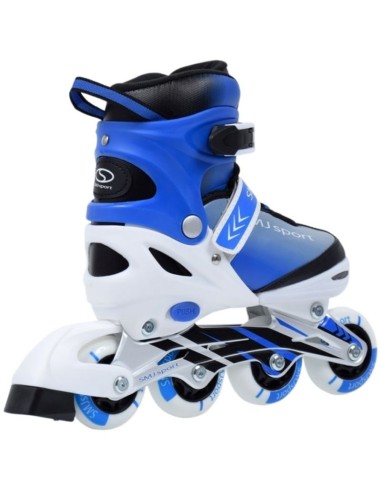 SMJ Sport BS-901MA Inline Αυξομειούμενα Rollers Μπλε/Λευκά Παιδικά