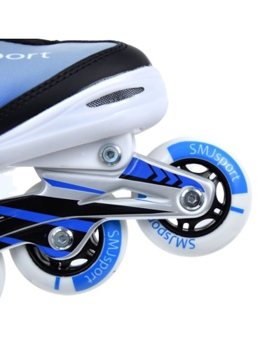 SMJ Sport BS-901MA Inline Αυξομειούμενα Rollers Μπλε/Λευκά Παιδικά