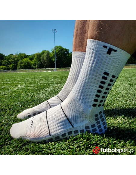 Trusox Thin Ποδοσφαιρικές Κάλτσες Λευκές/Μαύρες 1 Ζεύγος