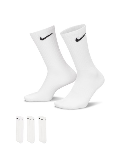 Nike Everyday Lightweight SX7676-100 Αθλητικές Κάλτσες Λευκές 3 Ζεύγη