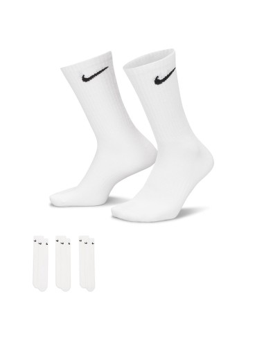 Nike Everyday Lightweight SX7676-100 Αθλητικές Κάλτσες Λευκές 3 Ζεύγη
