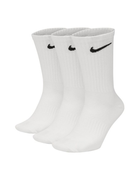 Nike Everyday Lightweight SX7676-100 Αθλητικές Κάλτσες Λευκές 3 Ζεύγη