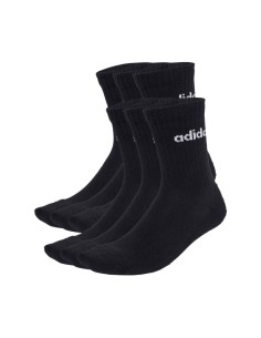 adidas Linear Crew Socks Cushioned 6 Pair Pack black JL6094
