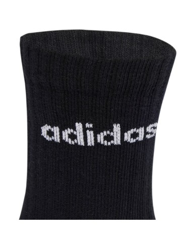 adidas Linear Crew Socks Cushioned 6 Pair Pack black JL6094