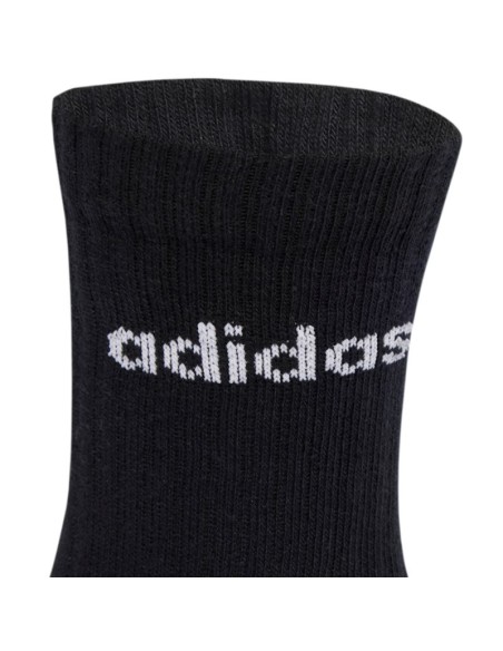 adidas Linear Crew Socks Cushioned 6 Pair Pack black JL6094