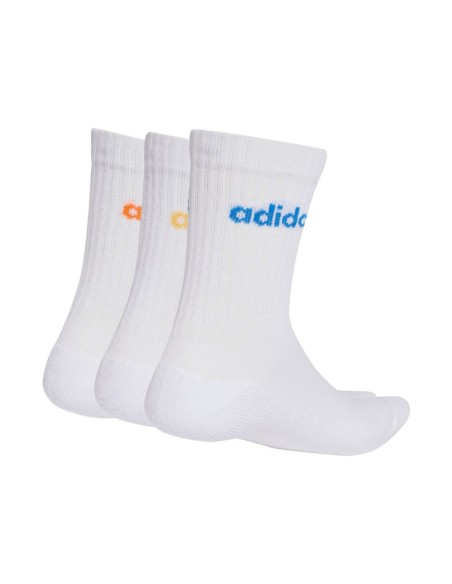 adidas Linear Crew Cushioned Socks 3 Pairs white KD1717