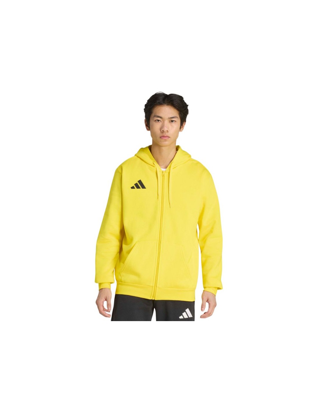 Men's adidas Entrada 26 Full Zip Hoody Yellow KF8964