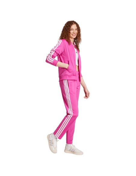 Women's adidas Essentials 3Stripes Tracksuit Pink JD5436