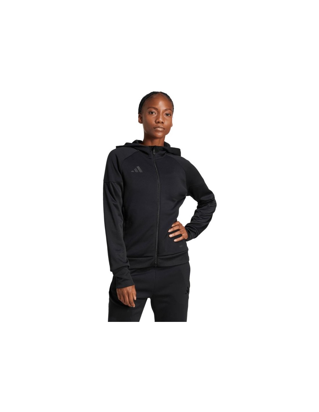 Women's adidas Tiro 25 Hoodie FullZip Black JD9079