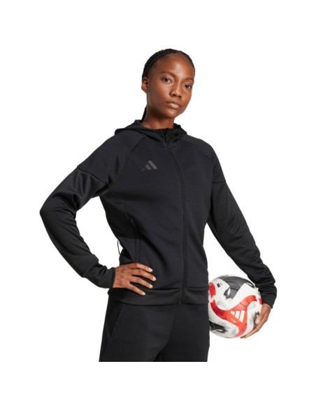 Women's adidas Tiro 25 Hoodie FullZip Black JD9079