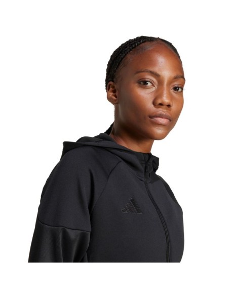 Women's adidas Tiro 25 Hoodie FullZip Black JD9079