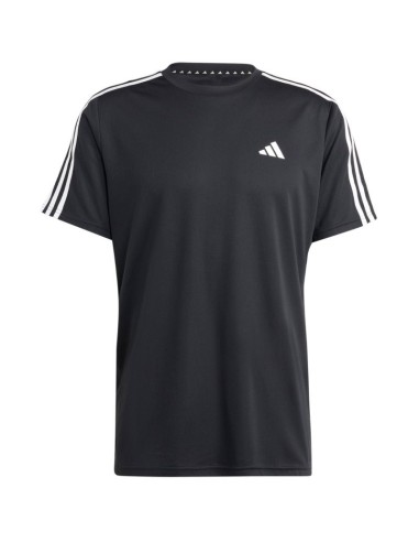 Men's adidas Train Essentials 3Stripes Training Tee Black IB8150
