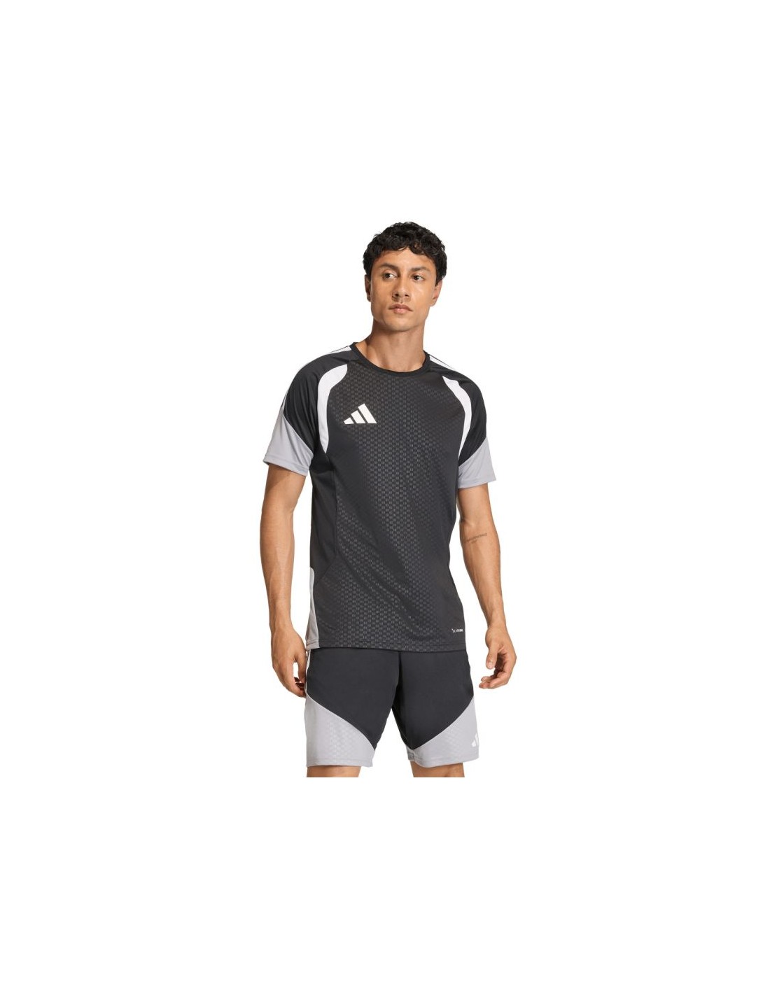 Men's adidas Tiro 26 Competition Training Jersey black gray and white JX4254