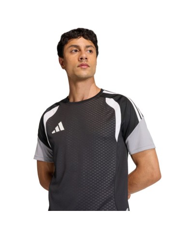 Men's adidas Tiro 26 Competition Training Jersey black gray and white JX4254