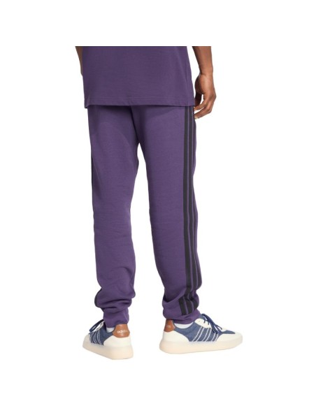 Men's adidas Essentials 3Stripes Fleece Pants Purple JX0750